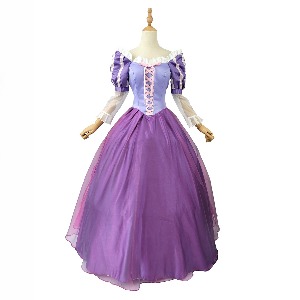 [대여]라푼젤 공주 드레스 코스프레 의상 대여 졸업사진옷 컨셉 포즈 할로윈코스튬